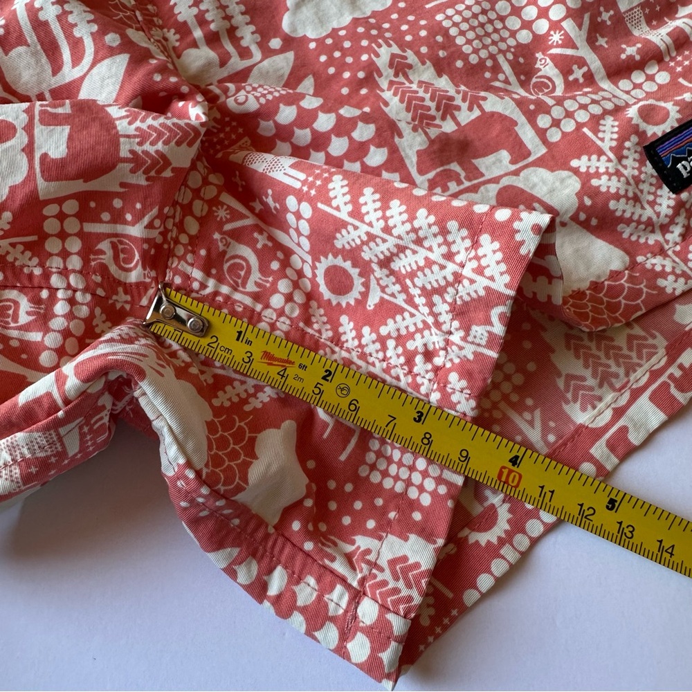 Patagonia Baggies Patterned Shorts Elastic Waist MCQUAIL: PEAK PINK XL - Picture 6 of 8